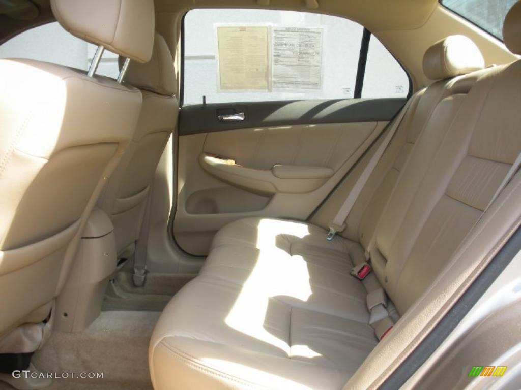 2003 Accord EX-L Sedan - Desert Mist Metallic / Ivory photo #10