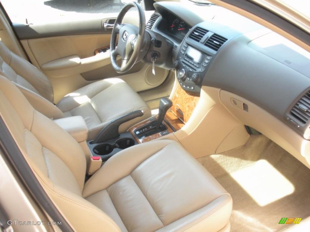 2003 Accord EX-L Sedan - Desert Mist Metallic / Ivory photo #13