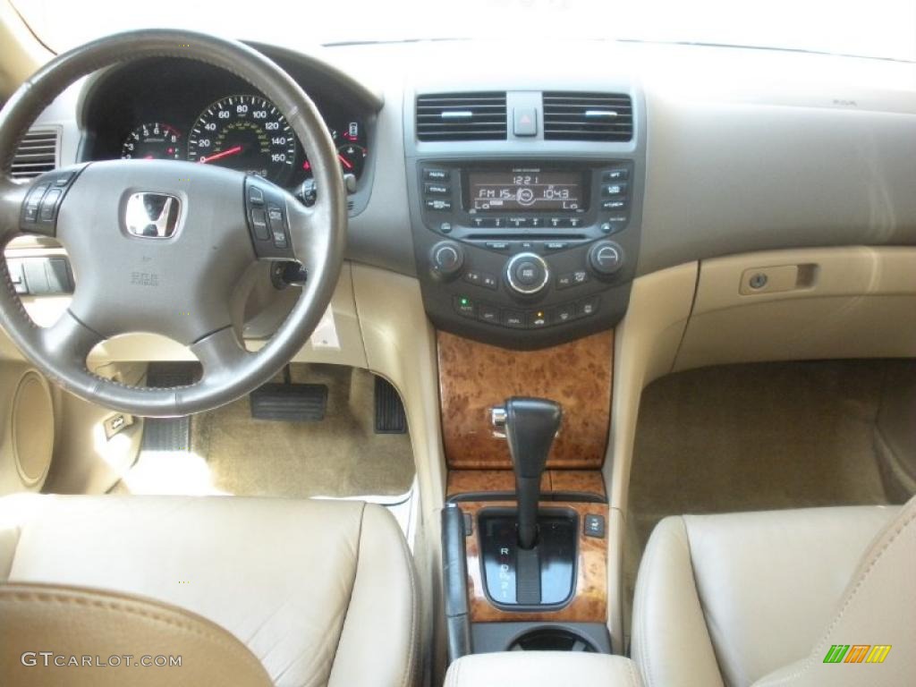 2003 Accord EX-L Sedan - Desert Mist Metallic / Ivory photo #14