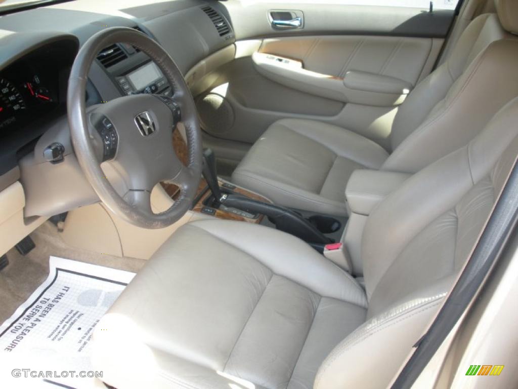 2003 Accord EX-L Sedan - Desert Mist Metallic / Ivory photo #15