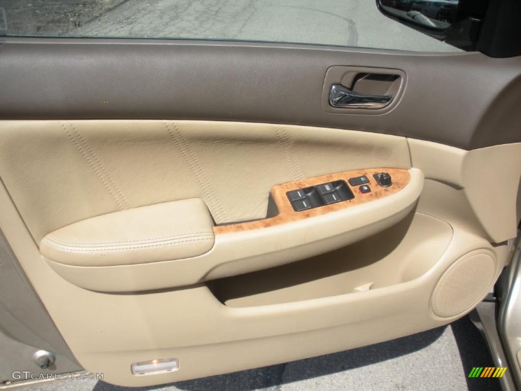 2003 Accord EX-L Sedan - Desert Mist Metallic / Ivory photo #16