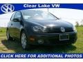 2010 Black Volkswagen Golf 2 Door TDI  photo #1