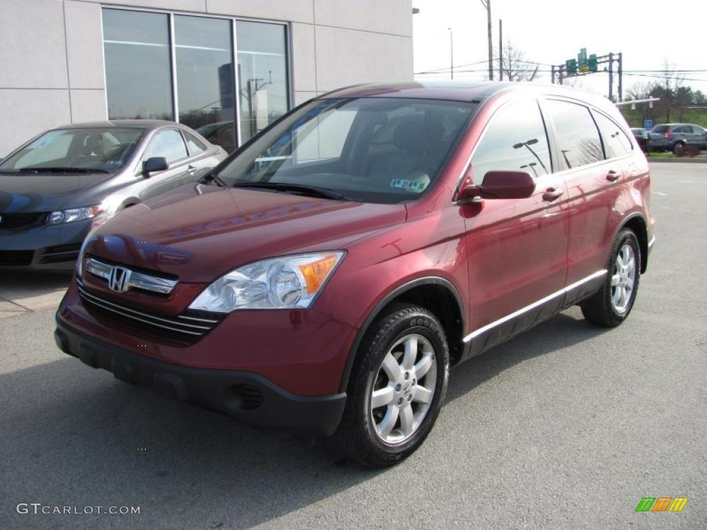 2007 CR-V EX-L 4WD - Tango Red Pearl / Gray photo #2