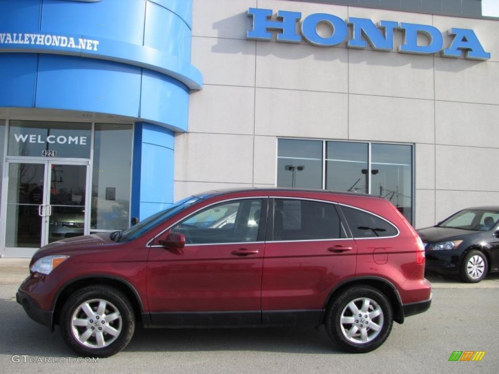 2007 CR-V EX-L 4WD - Tango Red Pearl / Gray photo #3