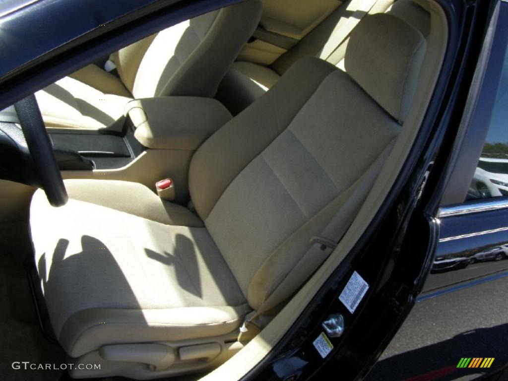 2009 Accord LX Sedan - Crystal Black Pearl / Ivory photo #13