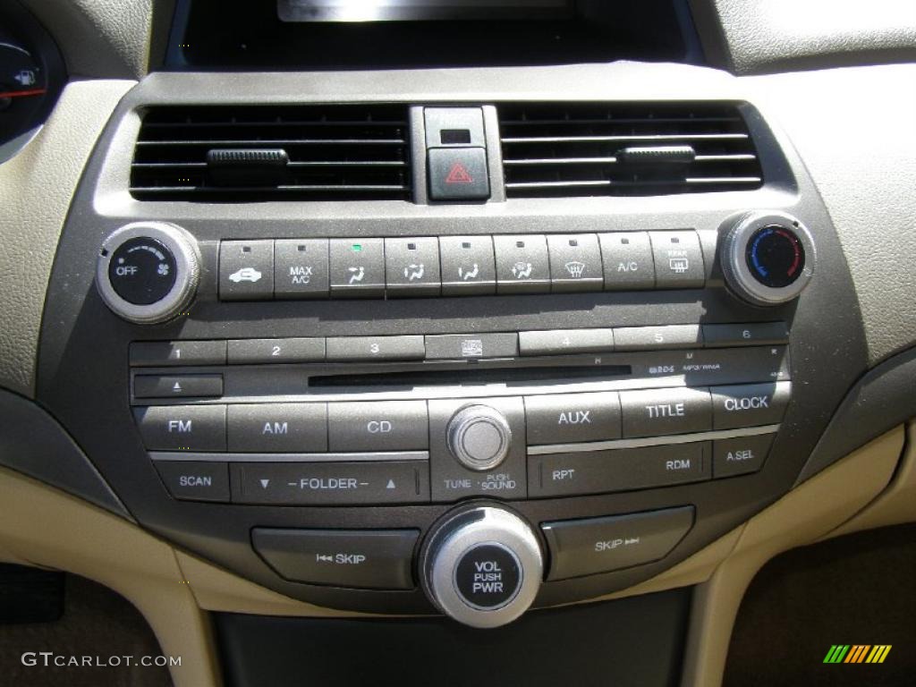 2009 Accord LX Sedan - Crystal Black Pearl / Ivory photo #15