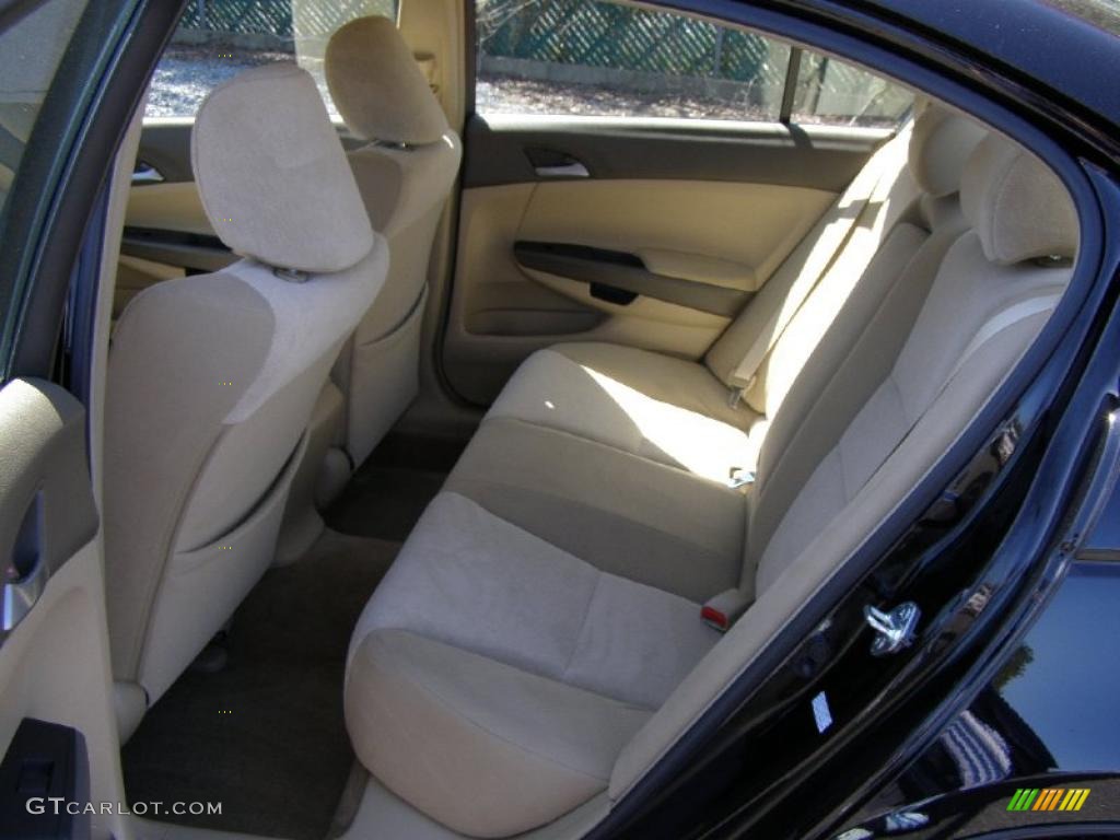 2009 Accord LX Sedan - Crystal Black Pearl / Ivory photo #19