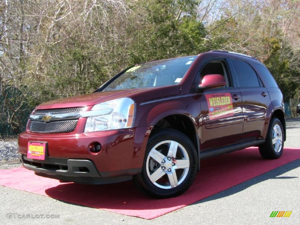 2009 Equinox LT - Deep Ruby Red Metallic / Light Gray photo #1