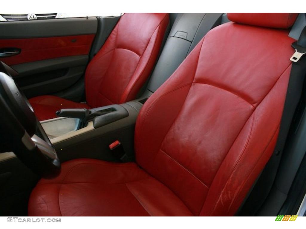 2003 Z4 2.5i Roadster - Titanium Silver Metallic / Red photo #7