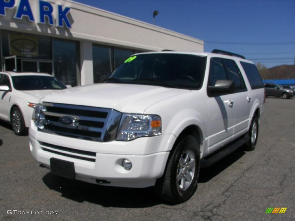 2009 Expedition EL XLT 4x4 - Oxford White / Charcoal Black photo #1