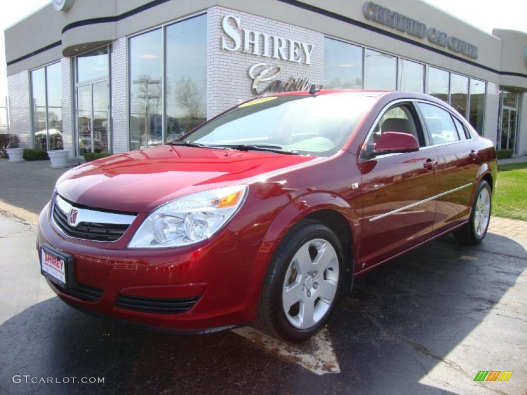 2008 Aura XE - Red Jewel / Gray photo #1