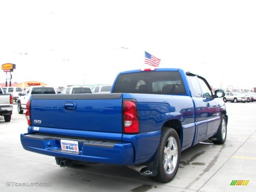 2004 Silverado 1500 SS Extended Cab AWD - Arrival Blue Metallic / Dark Charcoal photo #3