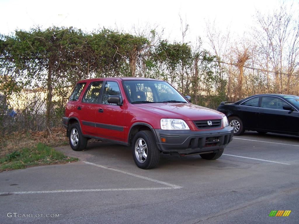 1997 CR-V LX 4WD - San Marino Red / Charcoal photo #5