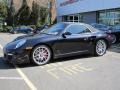 2009 Basalt Black Metallic Porsche 911 Turbo Cabriolet  photo #2