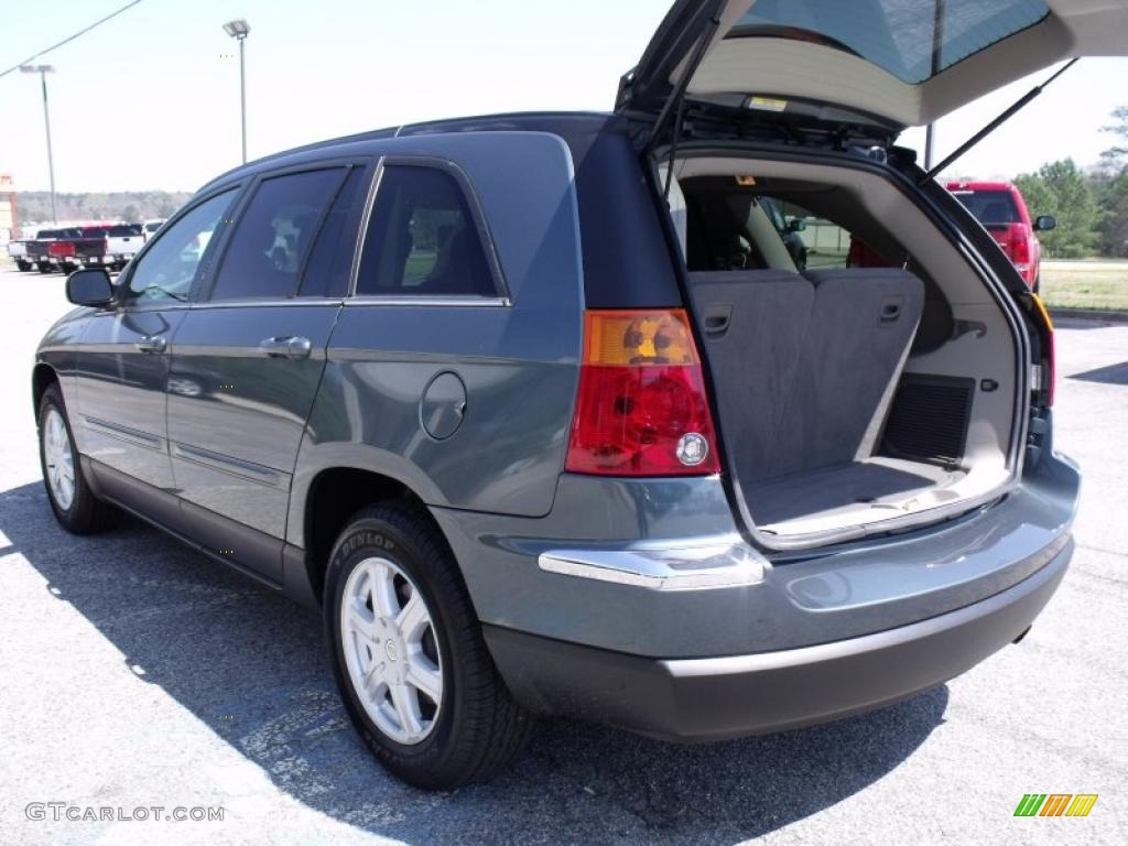 2005 Pacifica Touring - Magnesium Green Pearl / Light Taupe photo #13