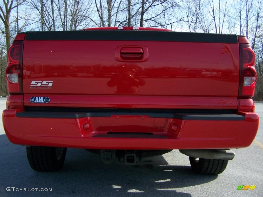 2003 Silverado 1500 SS Extended Cab AWD - Victory Red / Dark Charcoal photo #6