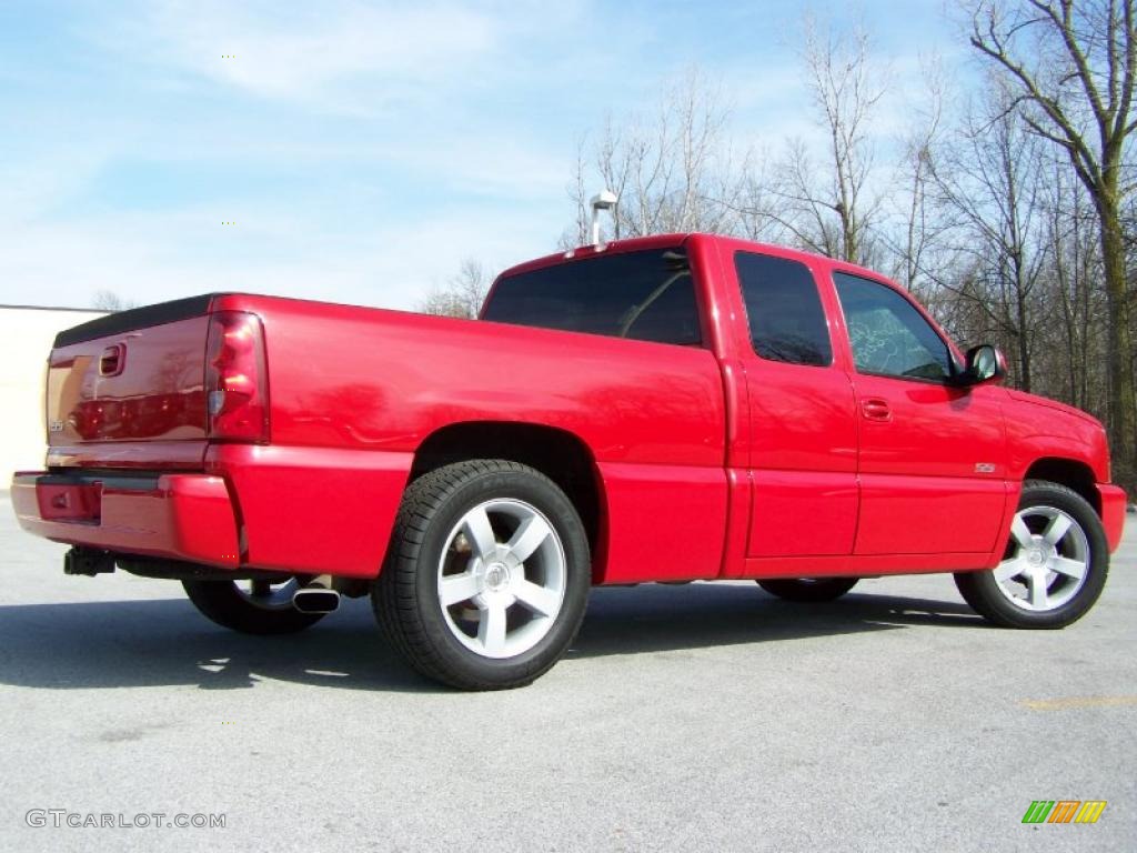 2003 Silverado 1500 SS Extended Cab AWD - Victory Red / Dark Charcoal photo #8