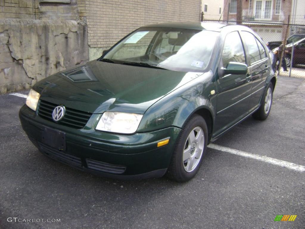 1999 Jetta GLS VR6 Sedan - Bright Green Pearl / Beige photo #2