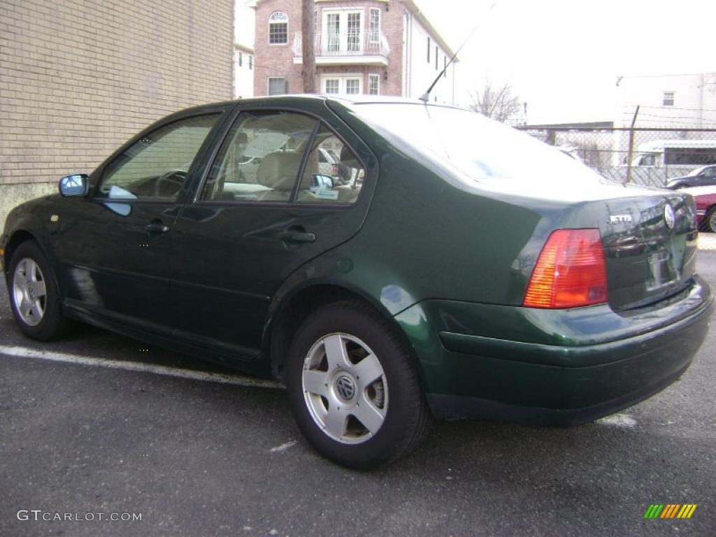 1999 Jetta GLS VR6 Sedan - Bright Green Pearl / Beige photo #7