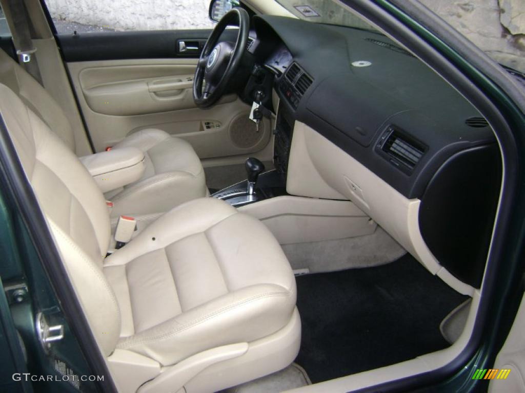 1999 Jetta GLS VR6 Sedan - Bright Green Pearl / Beige photo #14