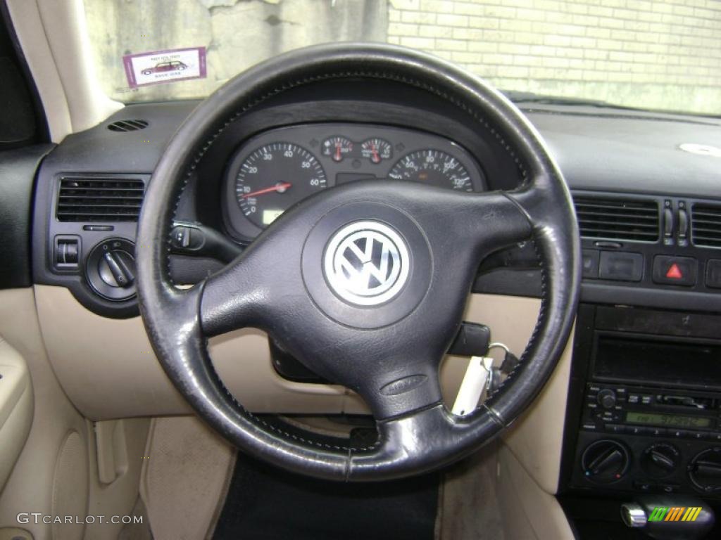 1999 Jetta GLS VR6 Sedan - Bright Green Pearl / Beige photo #17