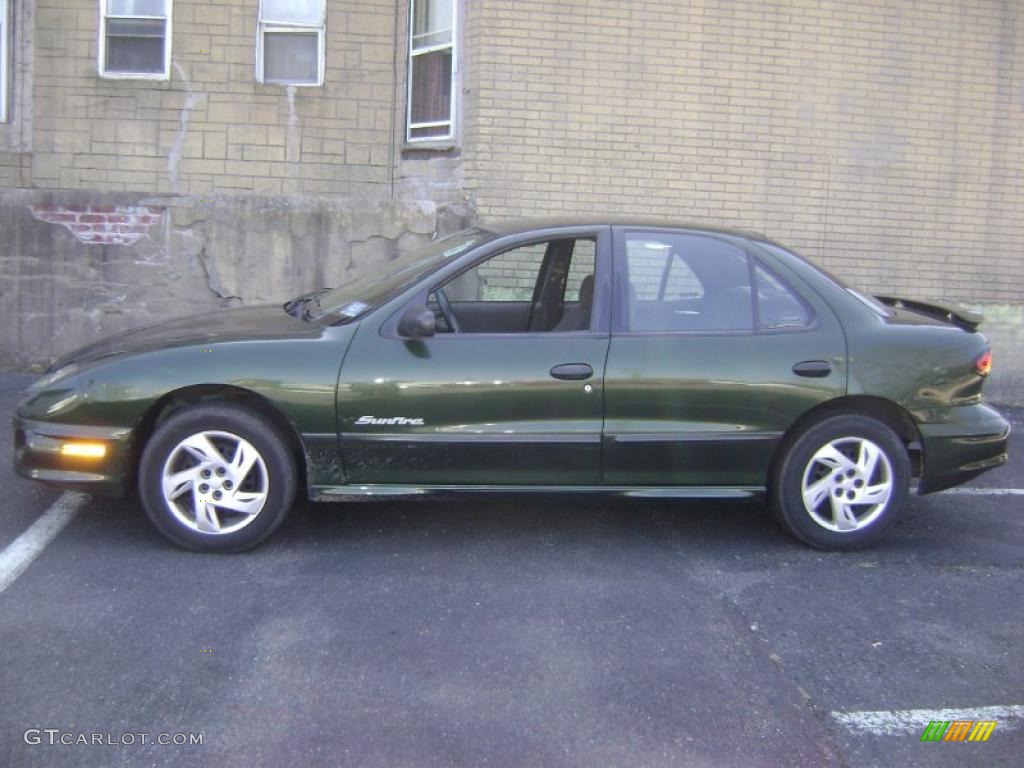 2000 Sunfire SE Sedan - Spruce Green Metallic / Graphite photo #1