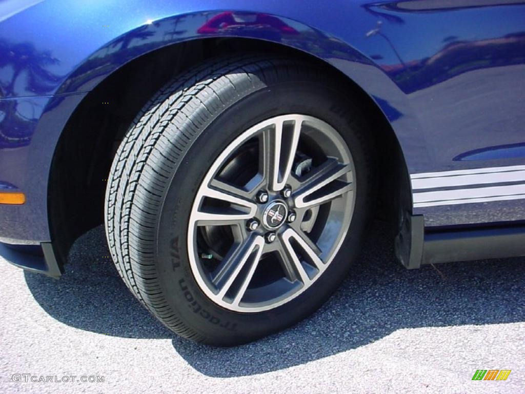 2010 Mustang V6 Premium Coupe - Kona Blue Metallic / Stone photo #22