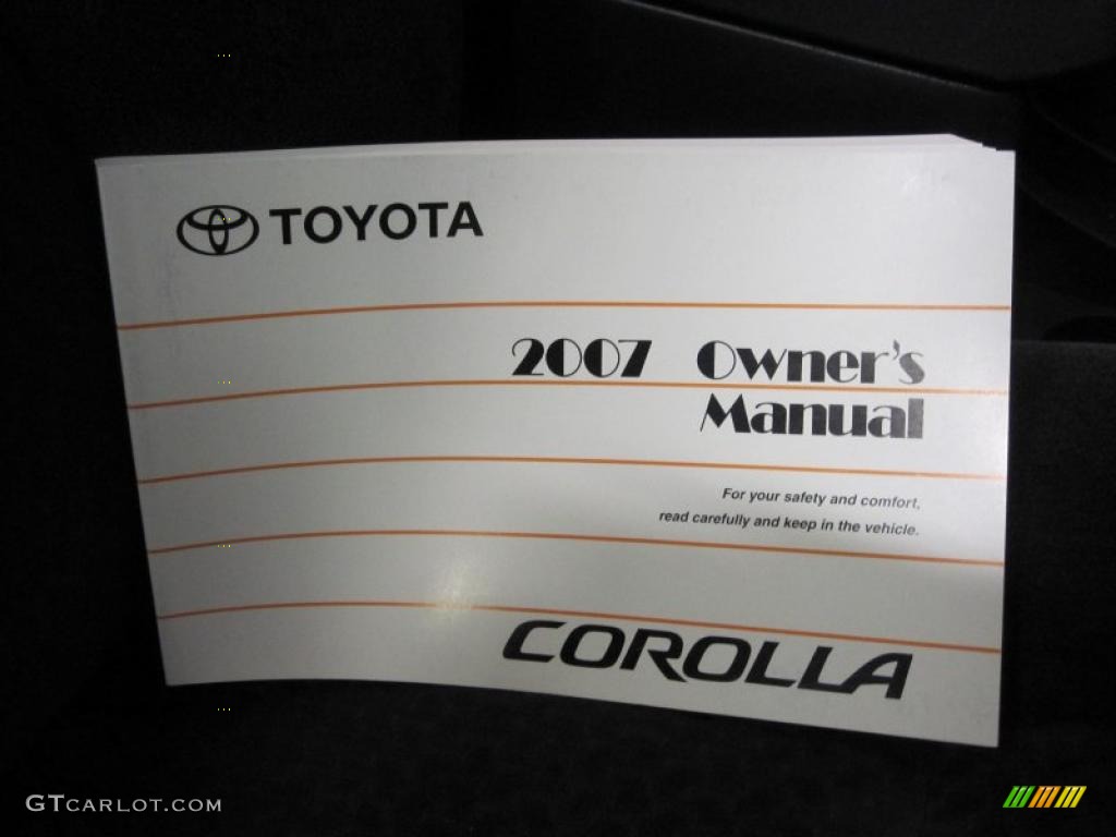 2007 Corolla S - Super White / Dark Charcoal photo #9