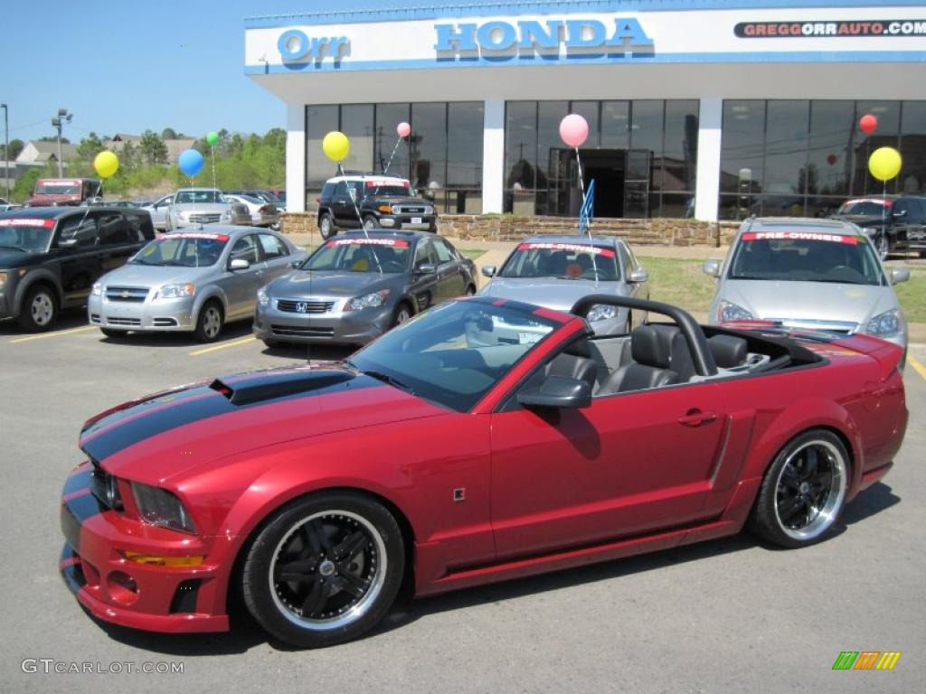 2008 Mustang GT Premium Convertible - Dark Candy Apple Red / Charcoal Black/Dove photo #1