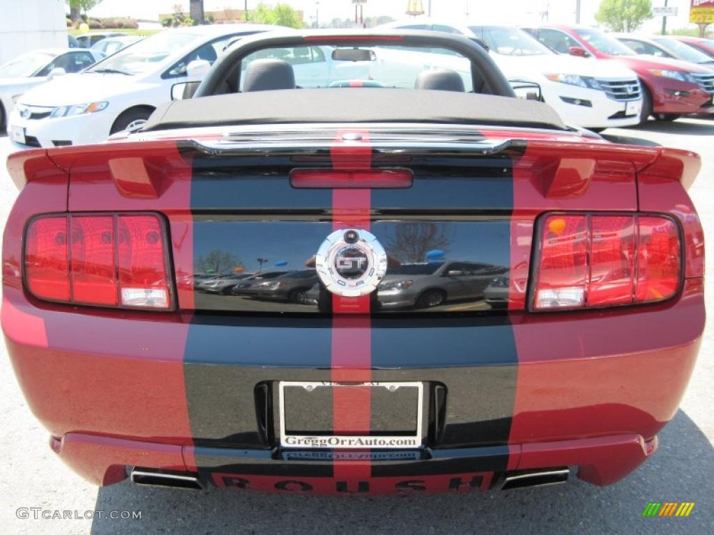2008 Mustang GT Premium Convertible - Dark Candy Apple Red / Charcoal Black/Dove photo #4