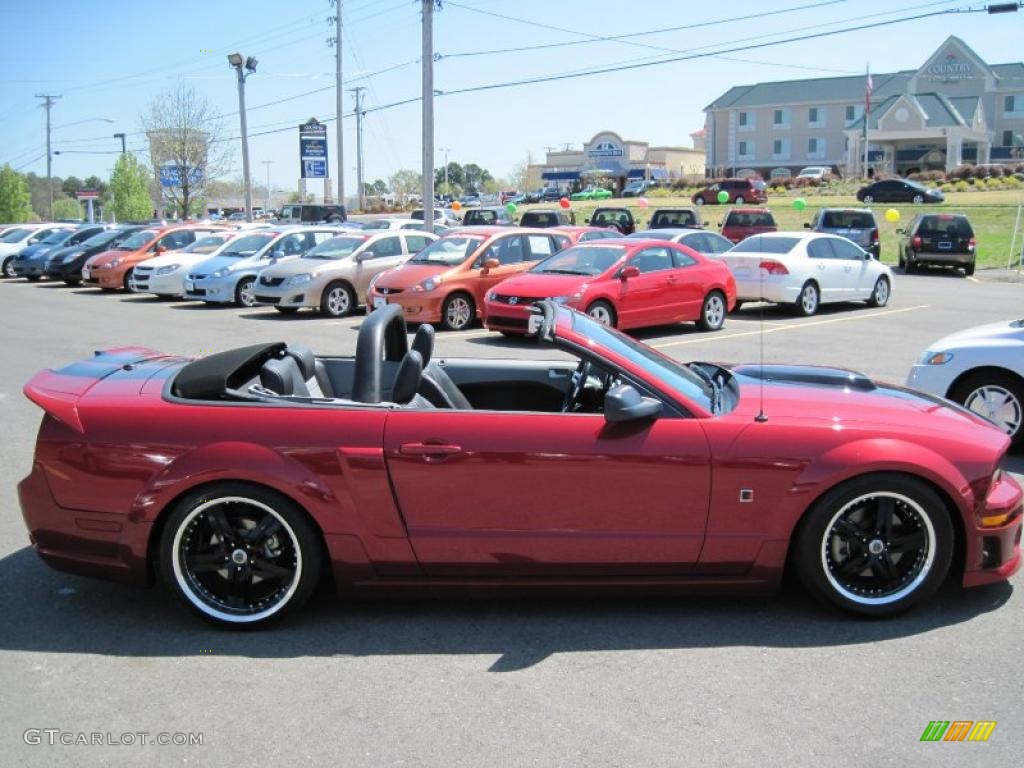 2008 Mustang GT Premium Convertible - Dark Candy Apple Red / Charcoal Black/Dove photo #6