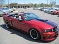 2008 Dark Candy Apple Red Ford Mustang GT Premium Convertible  photo #7