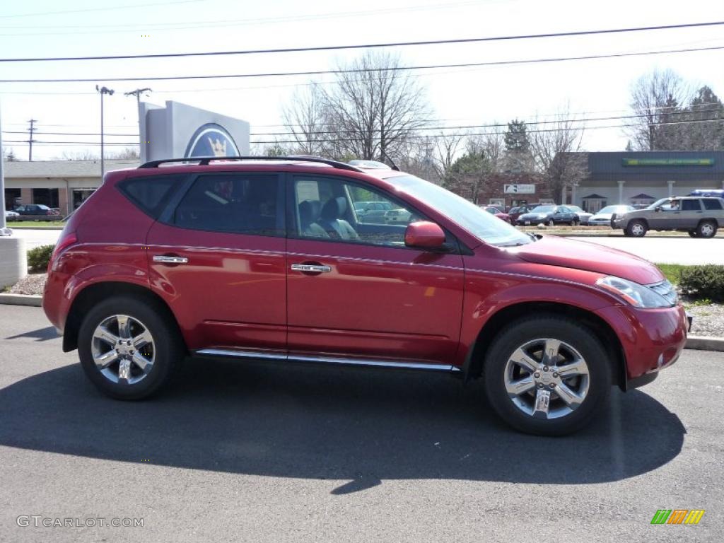 2007 Murano SL AWD - Sunset Red Pearl Metallic / Charcoal photo #4