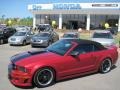 2008 Dark Candy Apple Red Ford Mustang GT Premium Convertible  photo #9