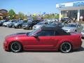 2008 Dark Candy Apple Red Ford Mustang GT Premium Convertible  photo #10