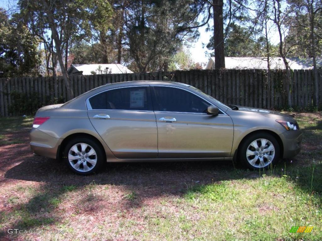 2009 Accord EX-L V6 Sedan - Bold Beige Metallic / Ivory photo #1