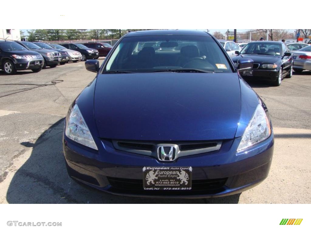 2004 Accord EX V6 Sedan - Eternal Blue Pearl / Gray photo #3