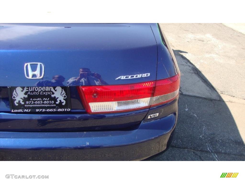 2004 Accord EX V6 Sedan - Eternal Blue Pearl / Gray photo #13