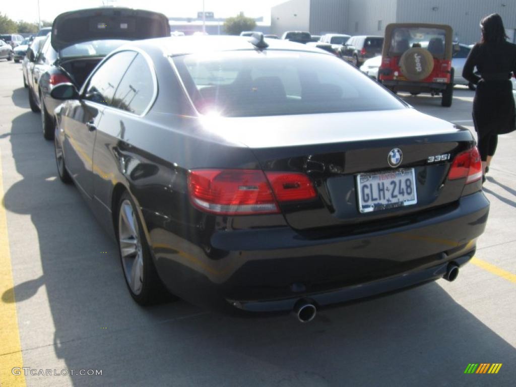 2008 3 Series 335i Coupe - Jet Black / Black photo #3