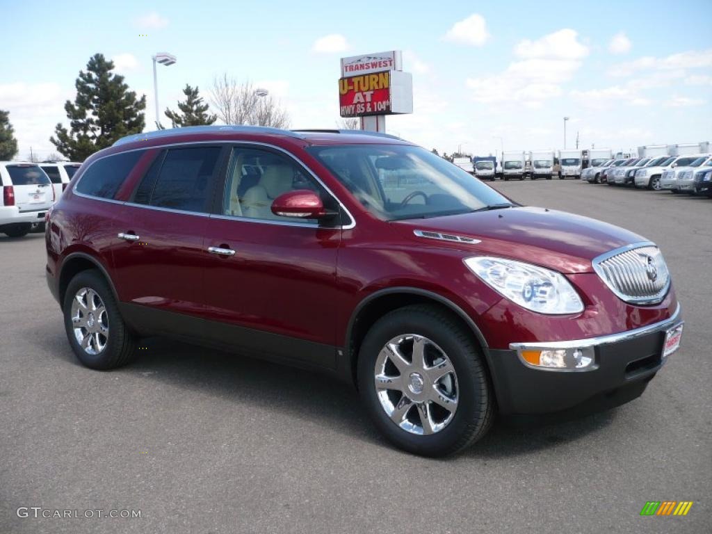 2010 Enclave CXL AWD - Red Jewel Tintcoat / Cashmere/Cocoa photo #1