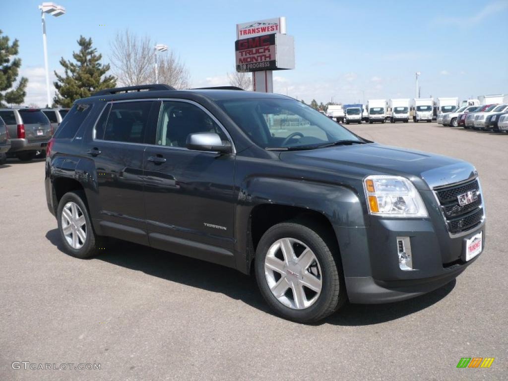 2010 Terrain SLE AWD - Cyber Gray Metallic / Light Titanium photo #1