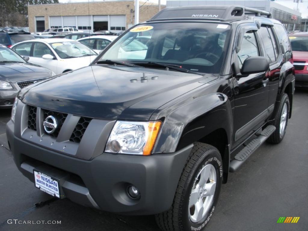 2008 Xterra SE 4x4 - Super Black / Steel/Graphite photo #1