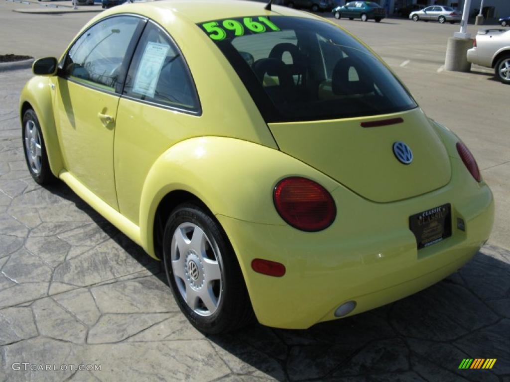 2001 New Beetle GLS Coupe - Yellow / Light Grey photo #7