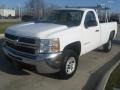 2008 Summit White Chevrolet Silverado 2500HD Work Truck Regular Cab  photo #7