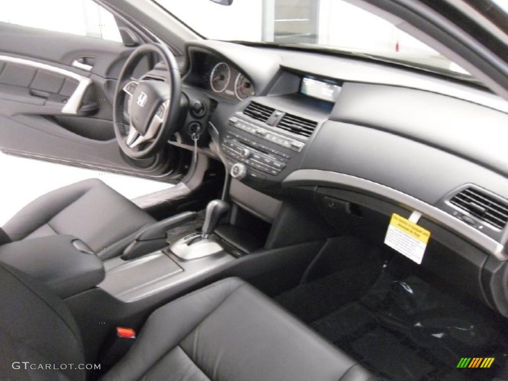 2010 Accord EX-L V6 Coupe - Crystal Black Pearl / Black photo #22