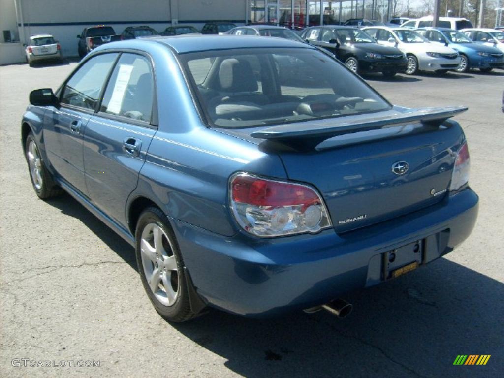 2007 Impreza 2.5i Sedan - Newport Blue Pearl / Anthracite Black photo #4