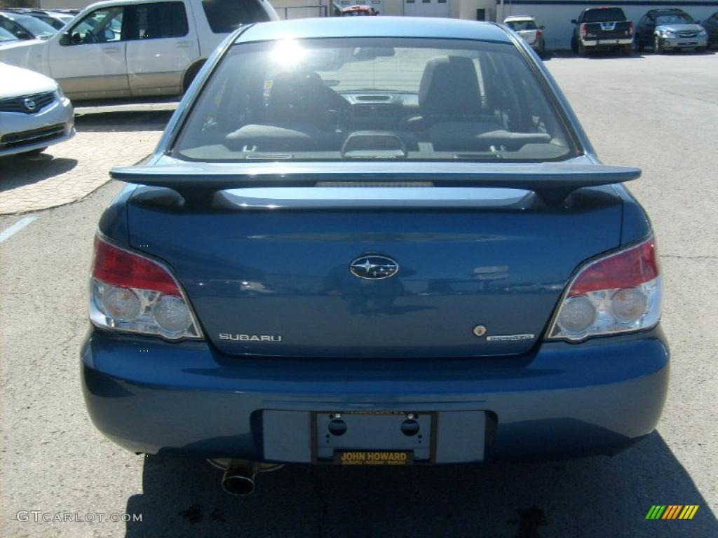 2007 Impreza 2.5i Sedan - Newport Blue Pearl / Anthracite Black photo #5