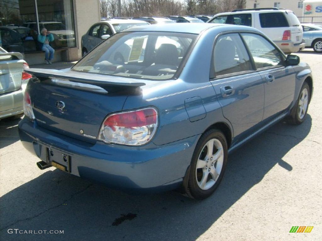 2007 Impreza 2.5i Sedan - Newport Blue Pearl / Anthracite Black photo #6
