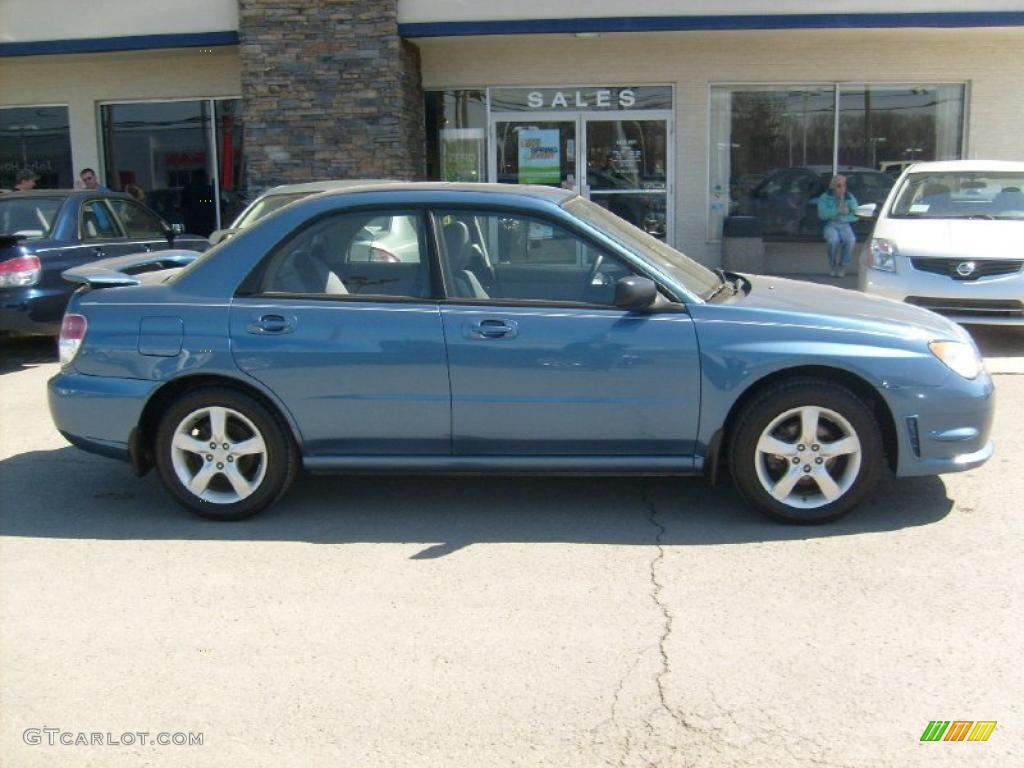 2007 Impreza 2.5i Sedan - Newport Blue Pearl / Anthracite Black photo #7