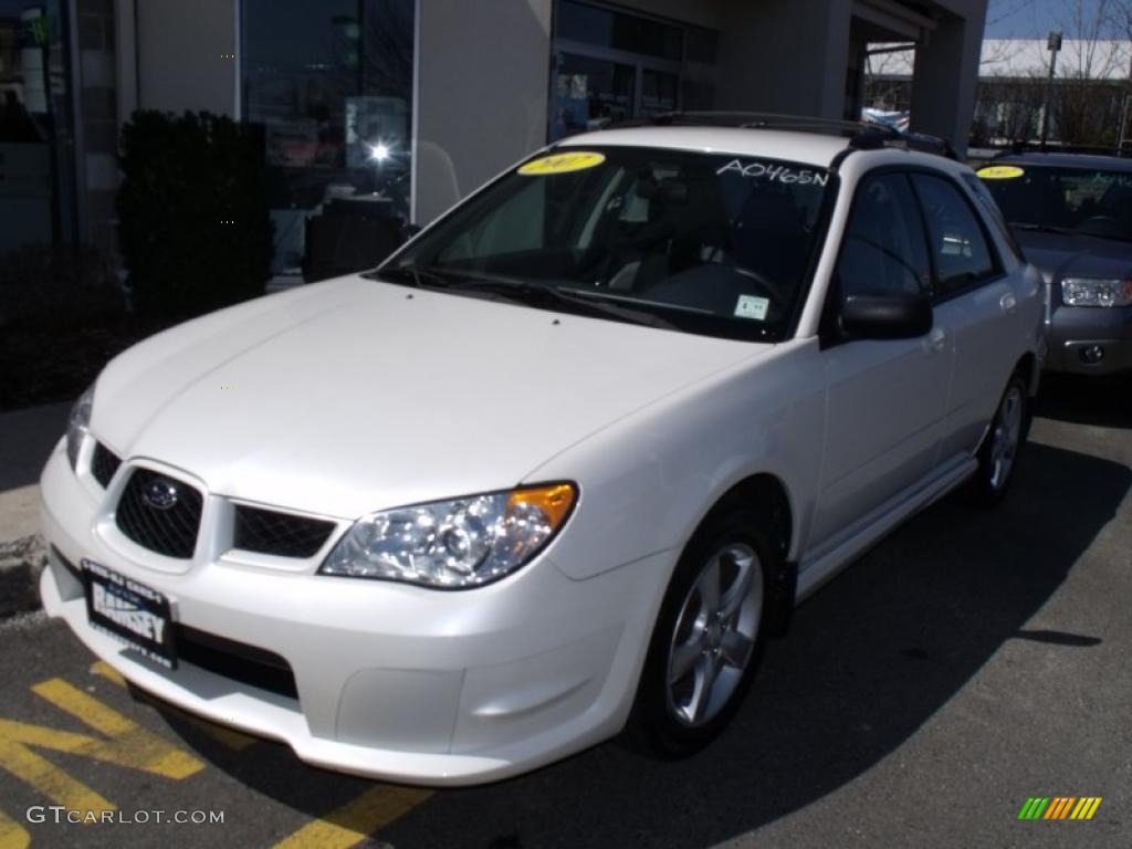 Satin White Pearl Subaru Impreza